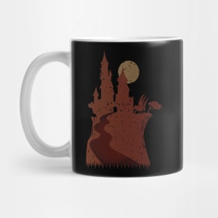 A castle on a rock Mug